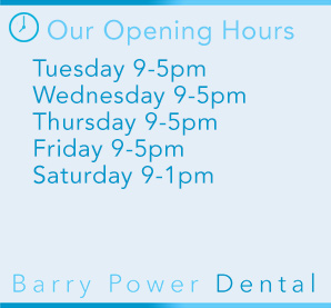 Opening Hours - Barry Power Dental
